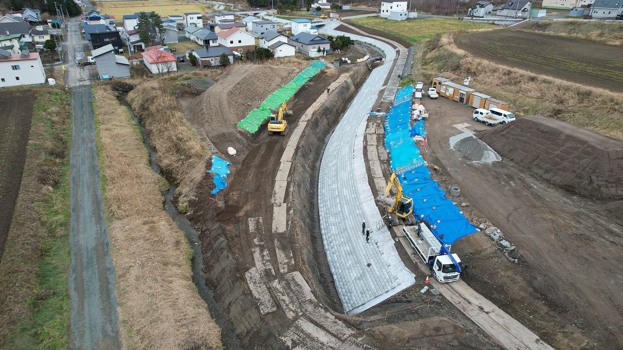 一般国道239号 興部町 宇津橋下部工事