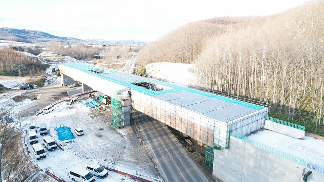 遠軽北見道路 遠軽 町生田原改良工事画像3