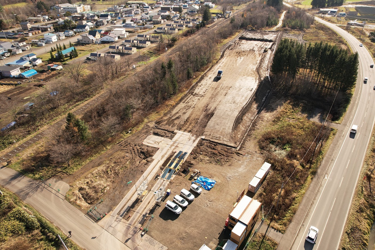 遠軽北見道路　遠軽町　安国西改良工事画像1