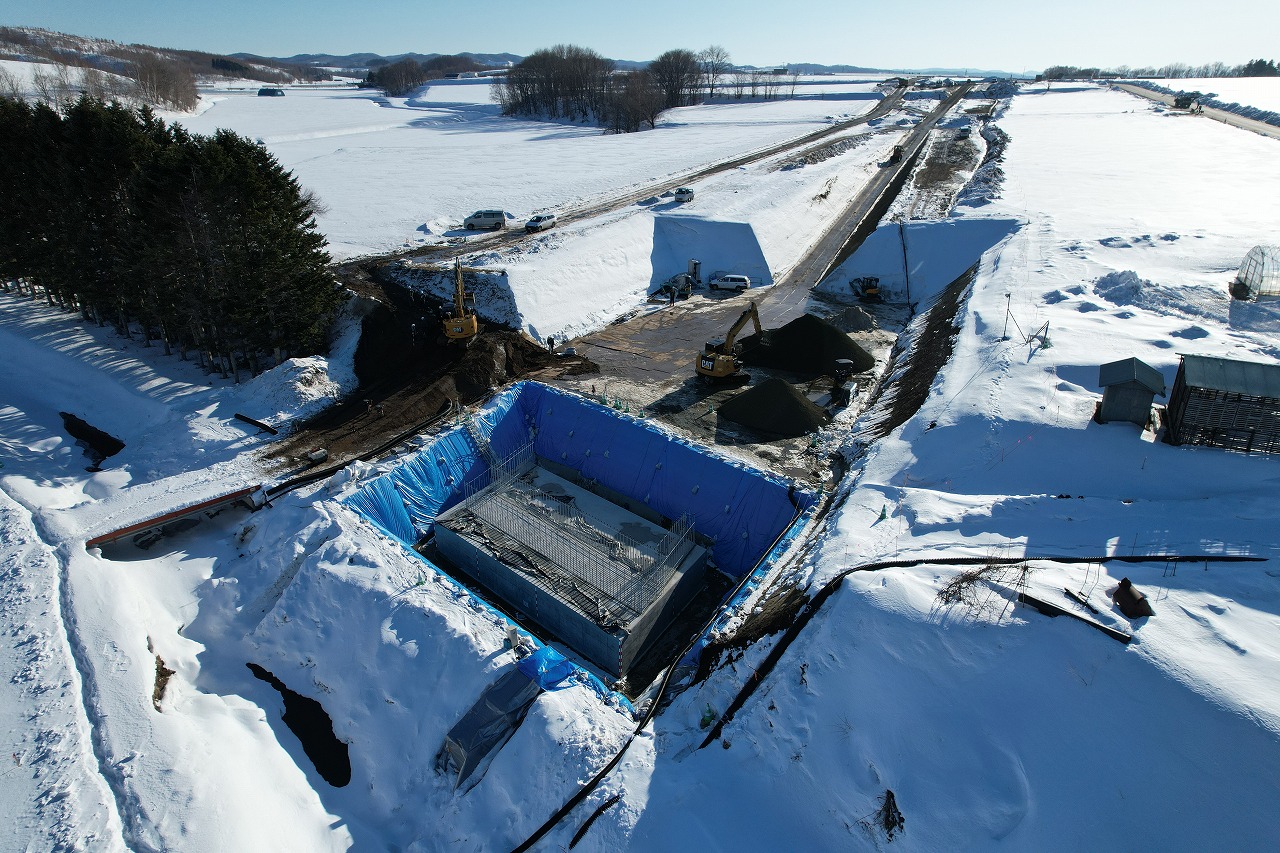 一般国道239号 興部町 宇津橋下部工事