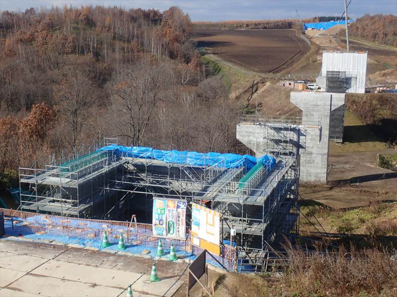 一般国道39号 美幌町 高野中央橋橋台工事画像1